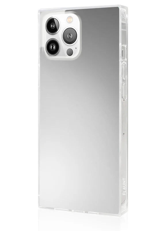 SQUARE® Metallic Silver Mirror iPhone Case - Image 12