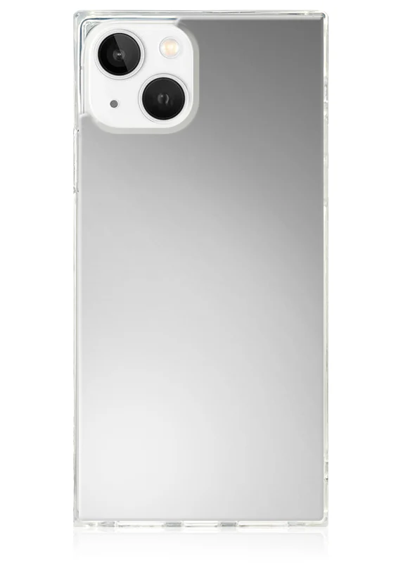SQUARE® Metallic Silver Mirror iPhone Case - Image 9