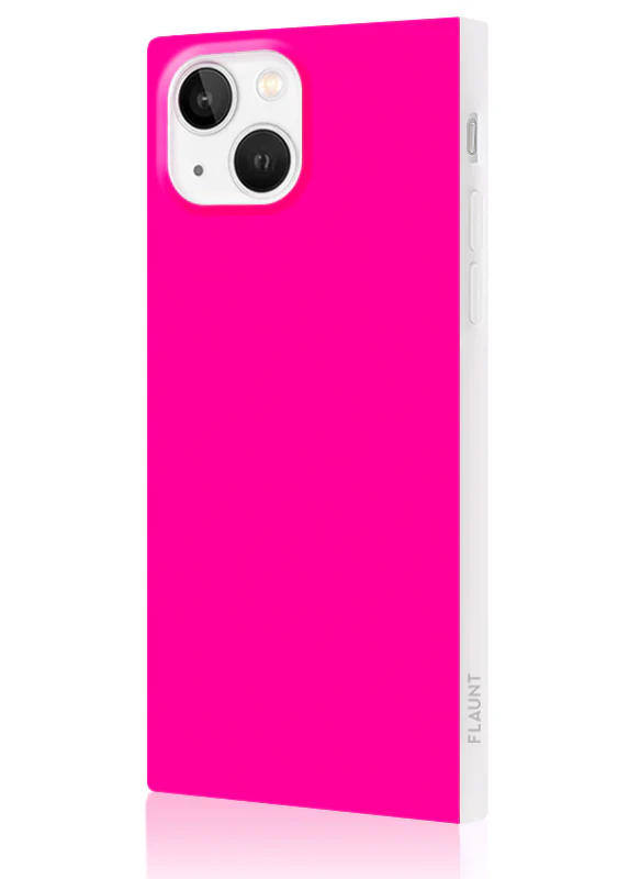 SQUARE® Neon Pink iPhone Case - Image 46
