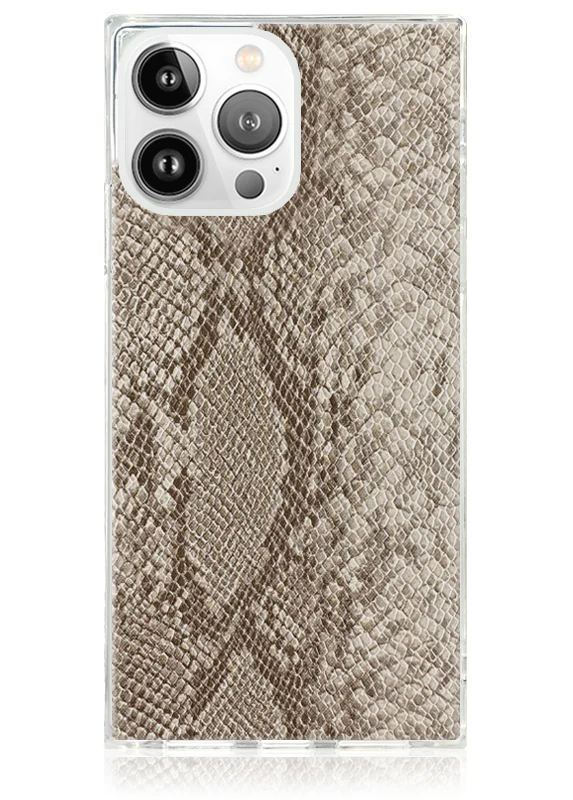SQUARE® Nude Python Faux Leather iPhone Case - Image 13
