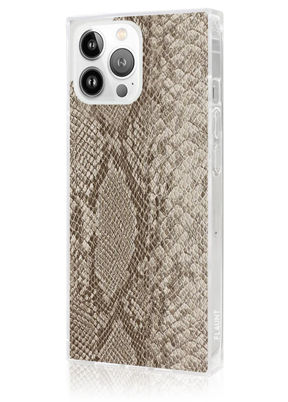 SQUARE® Nude Python Faux Leather iPhone Case - Image 34