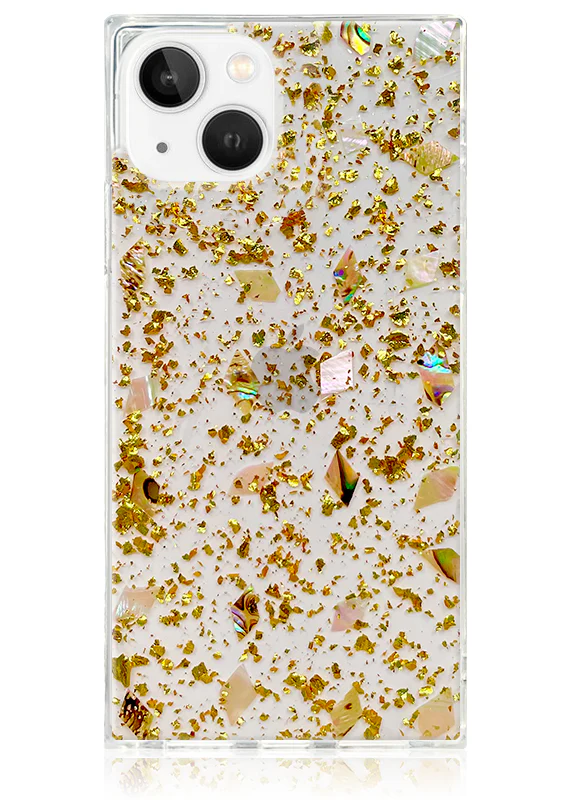 SQUARE® Shell and Gold Flake iPhone Case - Image 9