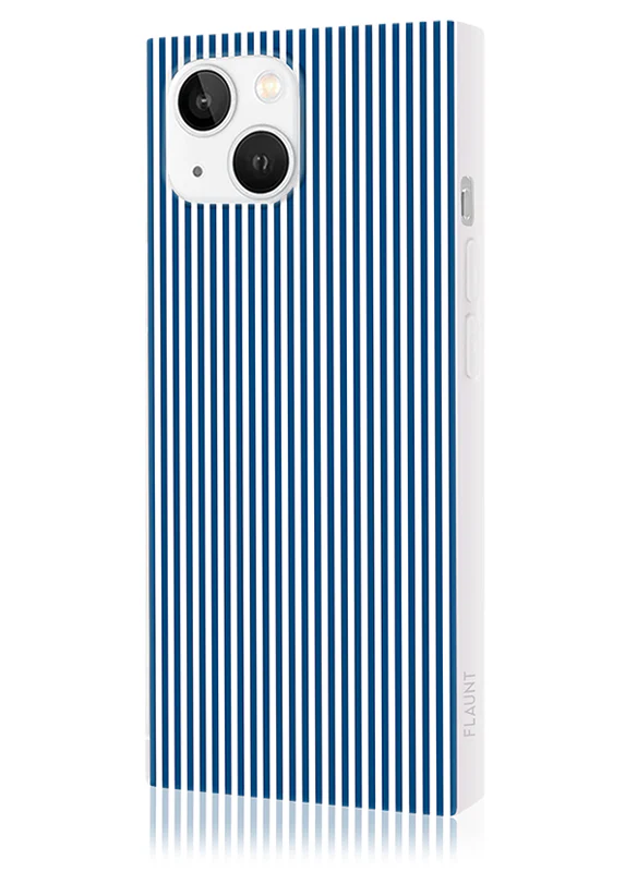 SQUARE® Blue & White Oxford Stripe iPhone Case - Image 28