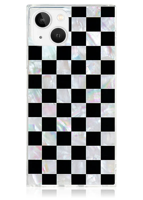 SQUARE® Checkered Mother of Pearl iPhone Case - Image 15