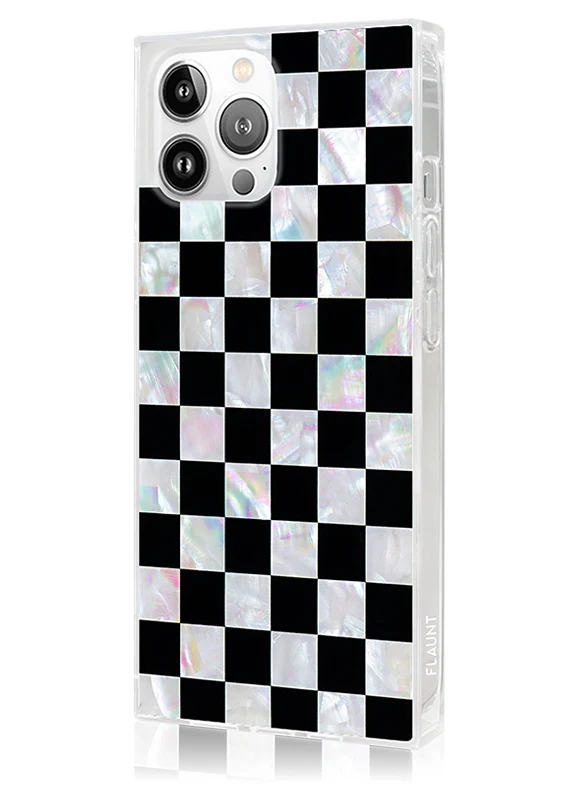 SQUARE® Checkered Mother of Pearl iPhone Case - Image 48